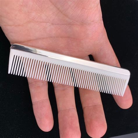 silver comb hair|sterling silver comb.